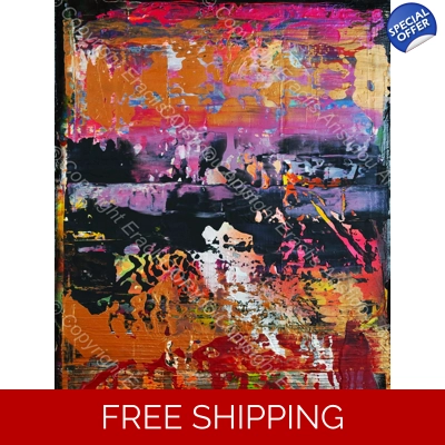 Abstract Fractured Multicoloured 5428